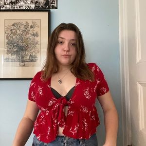 Really cute Pacsun wrap top